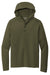 Ogio OG826 Mens Luuma Flex Hooded Long Sleeve Henley Deep Olive Green Flat Front