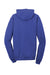 Port & Company Mens Beach Wash Fleece Hooded Sweatshirt Hoodie Iris Blue Flat Back