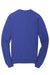Port & Company Mens Beach Wash Fleece Crewneck Sweatshirt Iris Blue Flat Back