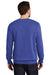 Port & Company Mens Beach Wash Fleece Crewneck Sweatshirt Iris Blue Back