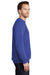 Port & Company Mens Beach Wash Fleece Crewneck Sweatshirt Iris Blue Side