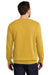 Port & Company Mens Beach Wash Fleece Crewneck Sweatshirt Dijon Yellow Back