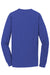 Port & Company Mens Beach Wash Long Sleeve Crewneck T-Shirt Iris Blue Flat Back