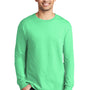 Port & Company Mens Beach Wash Long Sleeve Crewneck T-Shirt - Jadeite Green