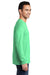 Port & Company Mens Beach Wash Long Sleeve Crewneck T-Shirt Jadeite Green Side