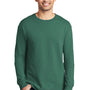 Port & Company Mens Beach Wash Long Sleeve Crewneck T-Shirt - Nordic Green