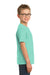 Port & Company Youth Beach Wash Short Sleeve Crewneck T-Shirt Cool Mint Green Side