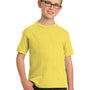Port & Company Youth Beach Wash Short Sleeve Crewneck T-Shirt - Popcorn Yellow