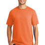 Port & Company Mens Beach Wash Short Sleeve Crewneck T-Shirt - Cantaloupe Orange