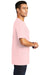 Port & Company PC099 Mens Beach Wash Short Sleeve Crewneck T-Shirt Cherry Blossom Pink Side