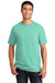 Port & Company Mens Beach Wash Short Sleeve Crewneck T-Shirt Cool Mint Green Front