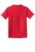 Port & Company PC099 Mens Beach Wash Short Sleeve Crewneck T-Shirt Red Flat Back