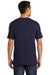 Port & Company Mens Beach Wash Short Sleeve Crewneck T-Shirt True Navy Blue Back