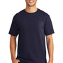 Port & Company Mens Beach Wash Short Sleeve Crewneck T-Shirt - True Navy Blue