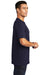 Port & Company Mens Beach Wash Short Sleeve Crewneck T-Shirt True Navy Blue Side