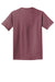 Port & Company Mens Beach Wash Short Sleeve Crewneck T-Shirt Wineberry Flat Back