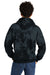 Port & Company PC144 Crystal Tie-Dye Hooded Sweatshirt Hoodie Black Back