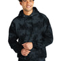 Port & Company Mens Crystal Tie-Dye Hooded Sweatshirt Hoodie - Black