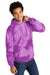 Port & Company PC144 Crystal Tie-Dye Hooded Sweatshirt Hoodie Purple 3Q
