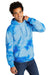Port & Company PC144 Crystal Tie-Dye Hooded Sweatshirt Hoodie Sky Blue 3Q