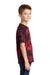 Port & Company Youth Crystal Tie-Dye Short Sleeve Crewneck T-Shirt Black/Red Side