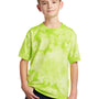 Port & Company Youth Crystal Tie-Dye Short Sleeve Crewneck T-Shirt - Lemon Lime