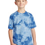 Port & Company Youth Crystal Tie-Dye Short Sleeve Crewneck T-Shirt - Sky Blue