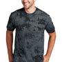 Port & Company Mens Crystal Tie-Dye Short Sleeve Crewneck T-Shirt - Black
