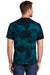 Port & Company Mens Crystal Tie-Dye Short Sleeve Crewneck T-Shirt Black/Teal Side