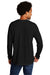 Port & Company Mens Long Sleeve Crewneck T-Shirt Black Side