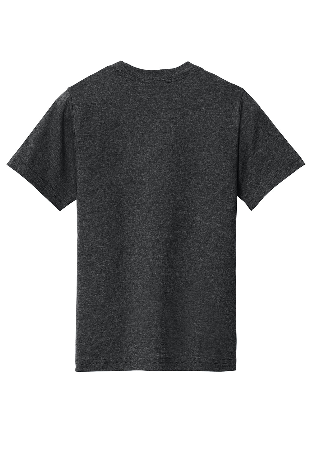 Port & Company PC330Y Youth Short Sleeve Crewneck T-Shirt Heather Black Flat Back