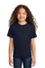 Port & Company PC330Y Youth Short Sleeve Crewneck T-Shirt Deep Navy Blue Front