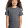 Port & Company Youth Short Sleeve Crewneck T-Shirt - Heather Graphite Grey - NEW