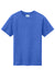 Port & Company PC330Y Youth Short Sleeve Crewneck T-Shirt Heather Royal Blue Flat Front