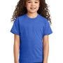 Port & Company Youth Short Sleeve Crewneck T-Shirt - Heather Royal Blue