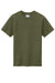 Port & Company PC330Y Youth Short Sleeve Crewneck T-Shirt Heather Military Green Flat Front