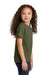 Port & Company PC330Y Youth Short Sleeve Crewneck T-Shirt Heather Military Green Side