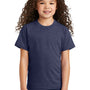 Port & Company Youth Short Sleeve Crewneck T-Shirt - Heather Team Navy Blue - NEW