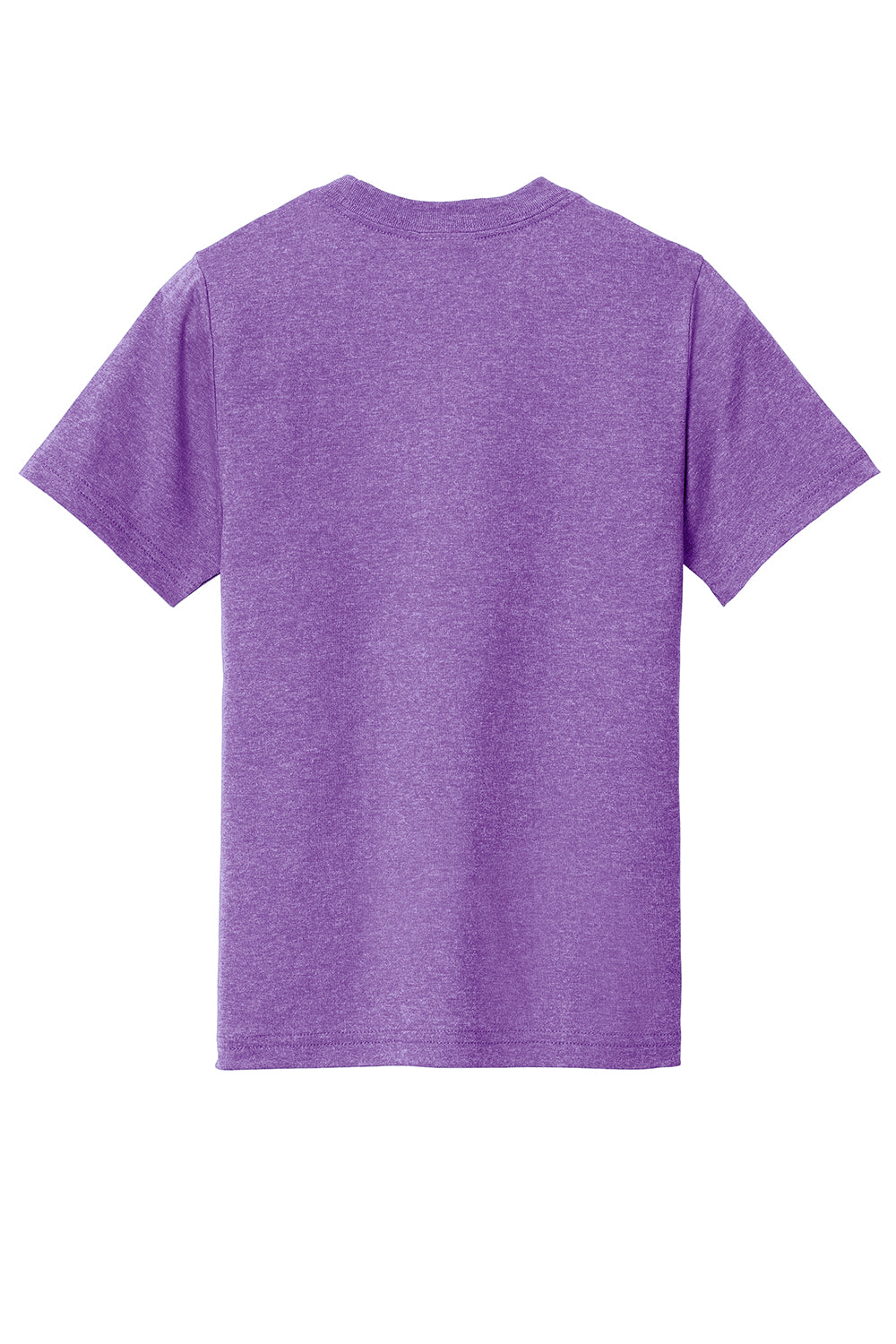 Port & Company PC330Y Youth Short Sleeve Crewneck T-Shirt Heather Team Purple Flat Back