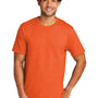 Port & Company Mens Short Sleeve Crewneck T-Shirt - Heather Deep Orange