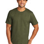 Port & Company Mens Short Sleeve Crewneck T-Shirt - Heather Military Green