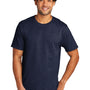 Port & Company Mens Short Sleeve Crewneck T-Shirt - Heather Team Navy Blue