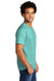 Port & Company Mens Short Sleeve Crewneck T-Shirt Heather Vivid Teal Green Side