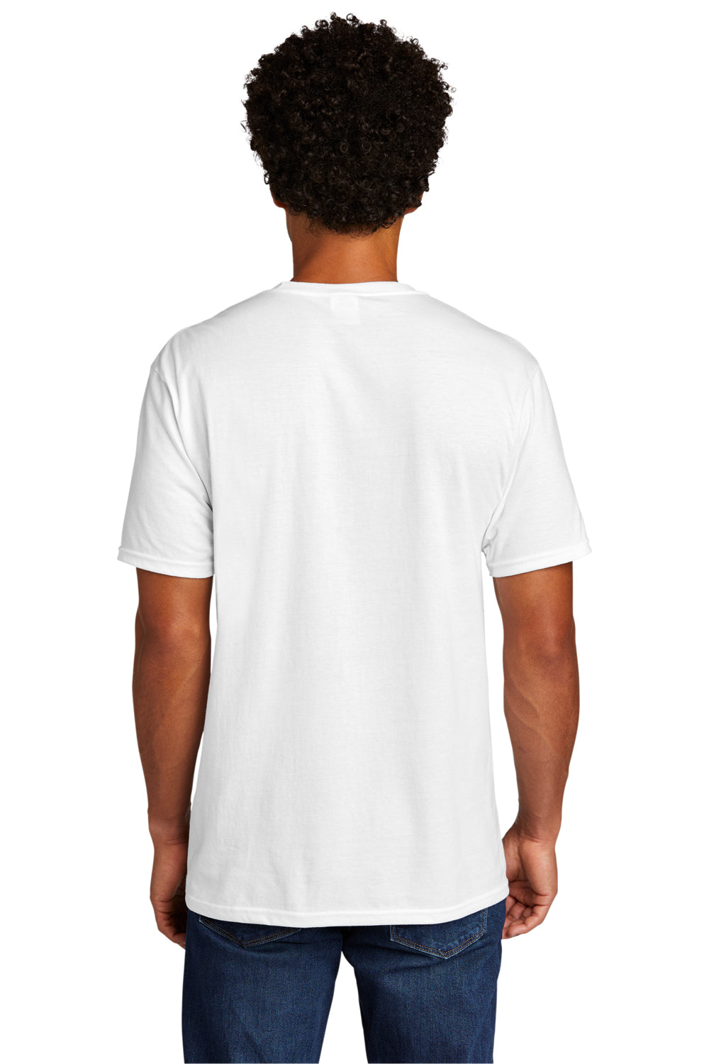 Port & Company Mens Short Sleeve Crewneck T-Shirt White Side