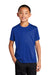 Port & Company PC380Y Youth Dry Zone Performance Moisture Wicking Short Sleeve Crewneck T-Shirt True Royal Blue Front