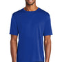 Port & Company Mens Dry Zone Performance Moisture Wicking Short Sleeve Crewneck T-Shirt - True Royal Blue