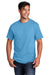 Port & Company PC54DTG Core Cotton DTG Short Sleeve Crewneck T-Shirt Aquatic Blue Front