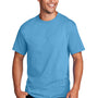 Port & Company Mens Core Cotton DTG Short Sleeve Crewneck T-Shirt - Aquatic Blue