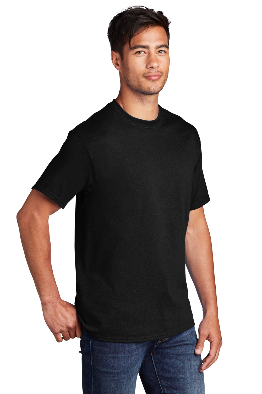 Port & Company PC54DTG Core Cotton DTG Short Sleeve Crewneck T-Shirt Jet Black 3Q