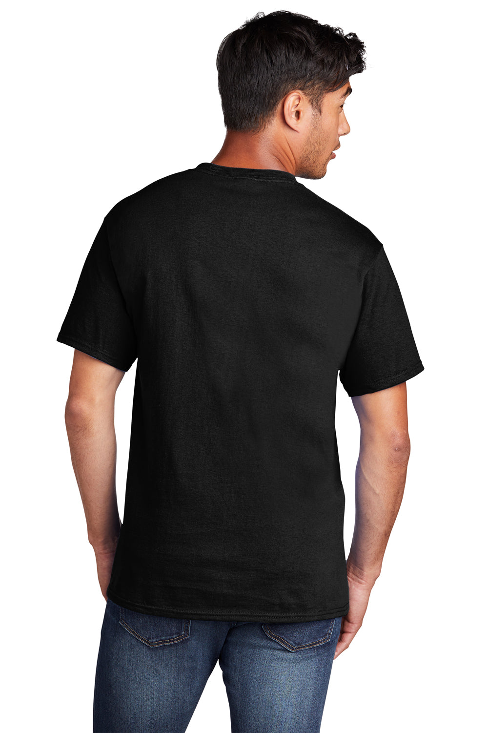 Port & Company PC54DTG Core Cotton DTG Short Sleeve Crewneck T-Shirt Jet Black Back